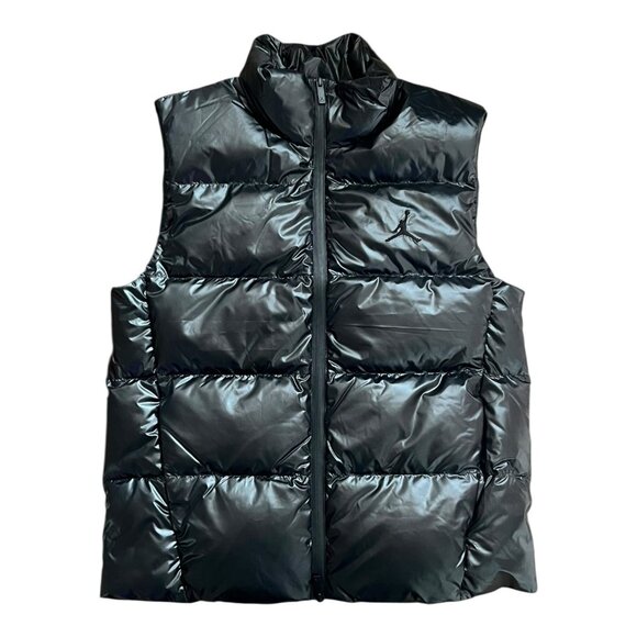 Nike Air Jordan Flight Down Gilet Bodywarmer Vest Black Men's Size S FV7273-010